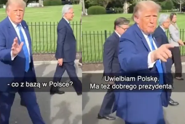 Donald Trump zauważył dziennikarza TVN-u. Prezydent od razu skorzystał z okazji